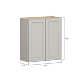 Shenandoah PRO Express Breckenridge 27-in W x 30.125-in H x 12-in D Stone Full Overlay Wall Fully Assembled Plywood Cabinet (Recessed Panel Shaker Door Style)