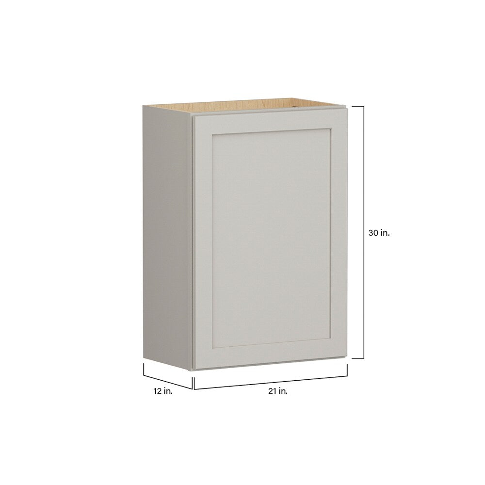 Shenandoah PRO Express Breckenridge 21-in W x 30.125-in H x 12-in D Stone Full Overlay Wall Fully Assembled Plywood Cabinet (Recessed Panel Shaker Door Style)