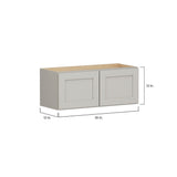 Shenandoah PRO Express Breckenridge 30-in W x 12.125-in H x 12-in D Stone Full Overlay Wall Fully Assembled Plywood Cabinet (Recessed Panel Shaker Door Style)