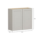 Shenandoah PRO Express Breckenridge 33-in W x 30.125-in H x 12-in D Stone Full Overlay Wall Fully Assembled Plywood Cabinet (Recessed Panel Shaker Door Style)