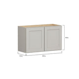 Shenandoah PRO Express Breckenridge 30-in W x 18.125-in H x 12-in D Stone Full Overlay Wall Fully Assembled Plywood Cabinet (Recessed Panel Shaker Door Style)