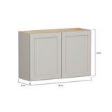 Shenandoah PRO Express Breckenridge 36-in W x 24.5-in H x 12-in D Stone Full Overlay Wall Fully Assembled Plywood Cabinet (Recessed Panel Shaker Door Style)