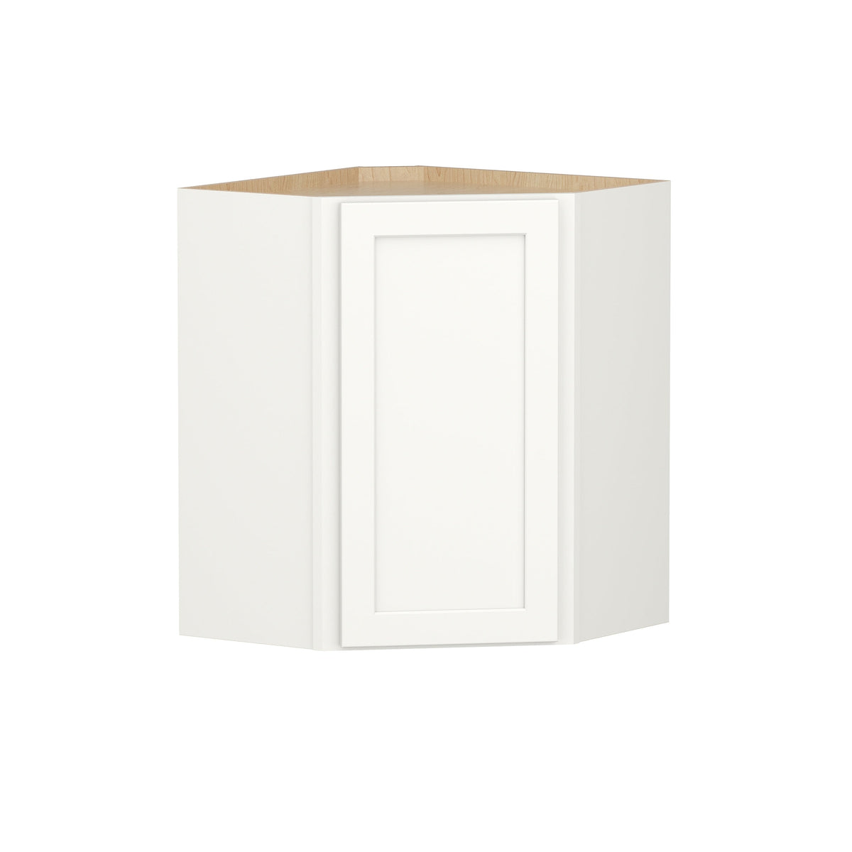 Shenandoah PRO Express Breckenridge 24-in W x 30.125-in H x 12-in D Linen Full Overlay Diagonal Corner Wall Fully Assembled Plywood Cabinet (Recessed Panel Shaker Style)