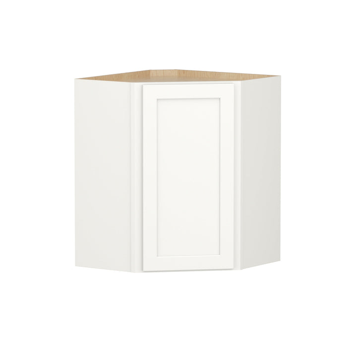 Shenandoah PRO Express Breckenridge 24-in W x 30.125-in H x 12-in D Linen Full Overlay Diagonal Corner Wall Fully Assembled Plywood Cabinet (Recessed Panel Shaker Style)