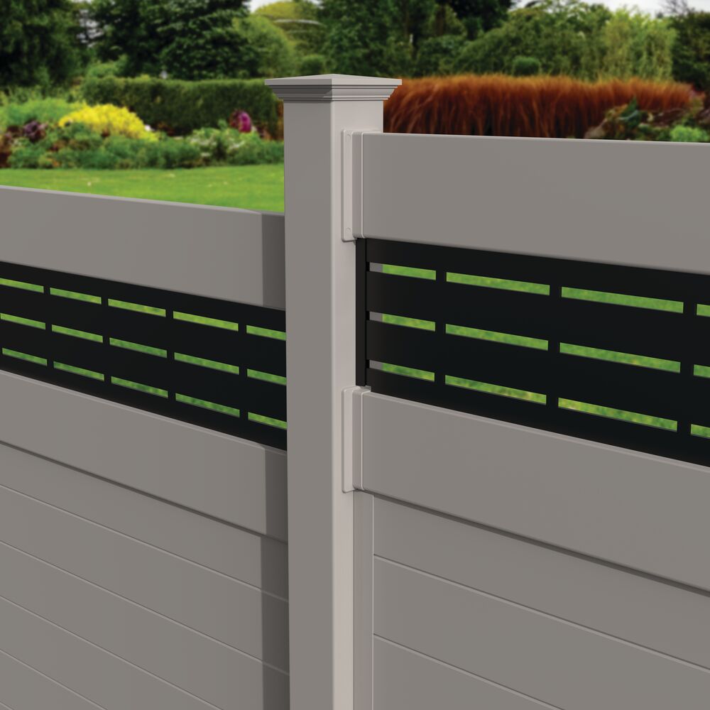 Freedom 8-in Gray Vinyl Bracket For Vinyl Fence 4-Pack