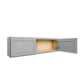 RELIABILT Overlake 30-in W x 12-in H x 12-in D Gray Wall Ready To Assemble Plywood Cabinet (Recessed Panel Shaker Door Style)