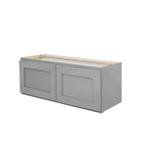 RELIABILT Overlake 30-in W x 12-in H x 12-in D Gray Wall Ready To Assemble Plywood Cabinet (Recessed Panel Shaker Door Style)