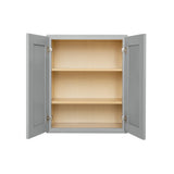 RELIABILT Overlake 30-in W x 36-in H x 12-in D Gray Wall Ready To Assemble Plywood Cabinet (Recessed Panel Shaker Door Style)