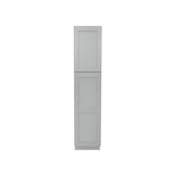 RELIABILT Overlake 18-in W x 90-in H x 24-in D Gray Pantry Ready To Assemble Plywood Cabinet (Recessed Panel Shaker Door Style)