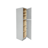 RELIABILT Overlake 18-in W x 90-in H x 24-in D Gray Pantry Ready To Assemble Plywood Cabinet (Recessed Panel Shaker Door Style)