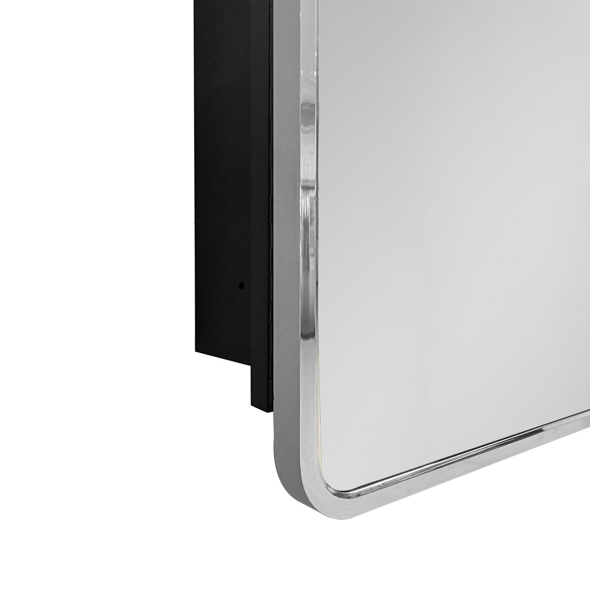 WELLFOR 20-in x 28-in Surface/Recessed Mount Silver Mirrored Medicine Cabinet