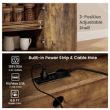BABOOM Brown Mdf Base with Wood Top Rolling Kitchen Island (27-in x 51-in x 37-in)