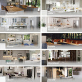 Hugo&Borg Charlesberg 30-in W x 34.5-in H x 24-in D Gray 3-Drawer Base Fully Assembled Cabinet
