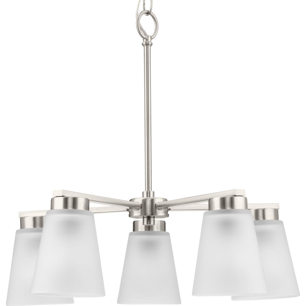 Progress Lighting Tanner 5-Light Brushed Nickel Transitional Chandelier
