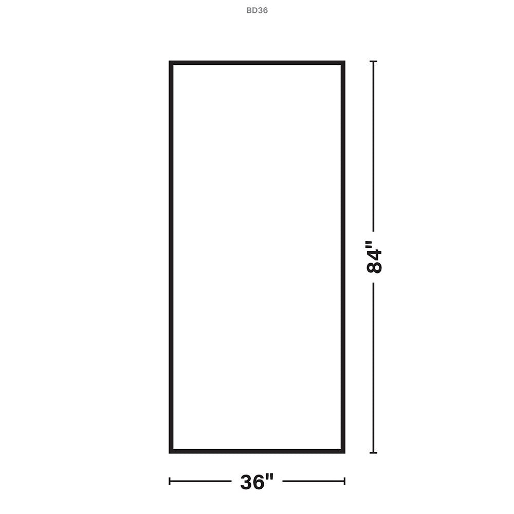 Greatview 36-in x 84-in Unfinished Wood Pulse Lite Front Door Solid Core