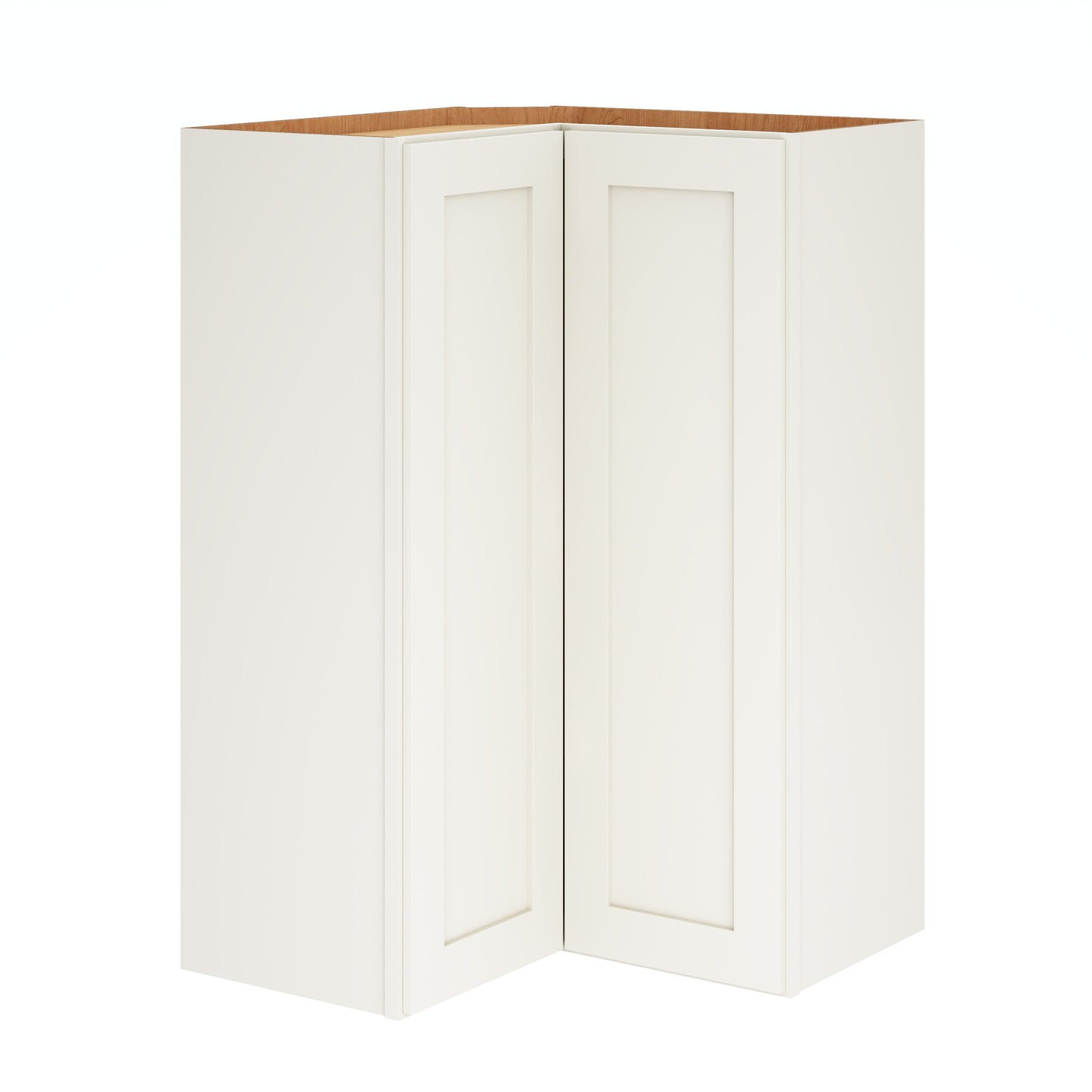 Diamond Express Jamestown 36-in W x 36-in H x 12-in D White L-shaped Corner Wall Fully Assembled Plywood Cabinet (Recessed Panel Shaker Style)