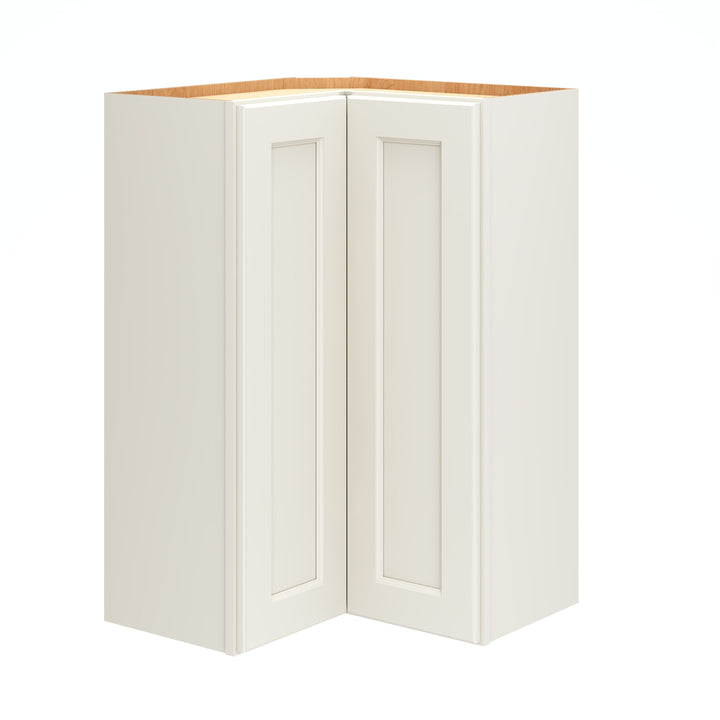 Diamond Express Macaulay 36-in W x 36-in H x 12-in D White L-shaped Corner Wall Fully Assembled Plywood Cabinet (Recessed Panel Square Style)