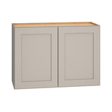 Diamond Express Jamestown 30-in W x 21-in H x 12-in D Cloud Gray Wall Fully Assembled Plywood Cabinet (Recessed Panel Shaker Door Style)