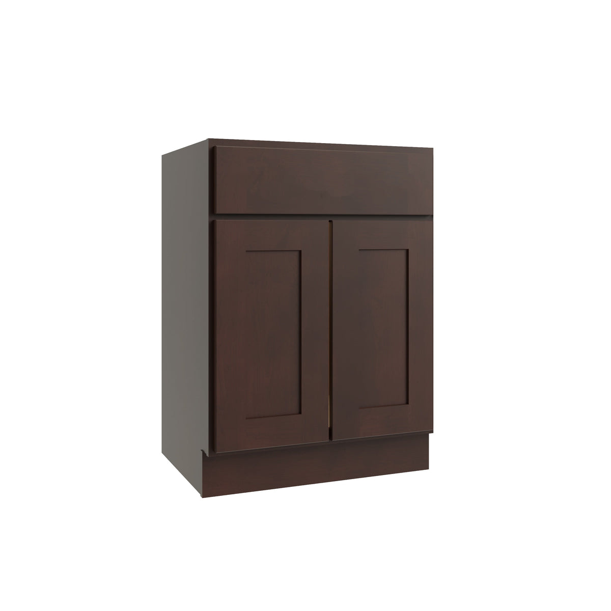RELIABILT Parkstone 27-in W x 34.5-in H x 24-in D Espresso 1-Drawer Base Fully Assembled Plywood Cabinet (Flat Panel Shaker Style)