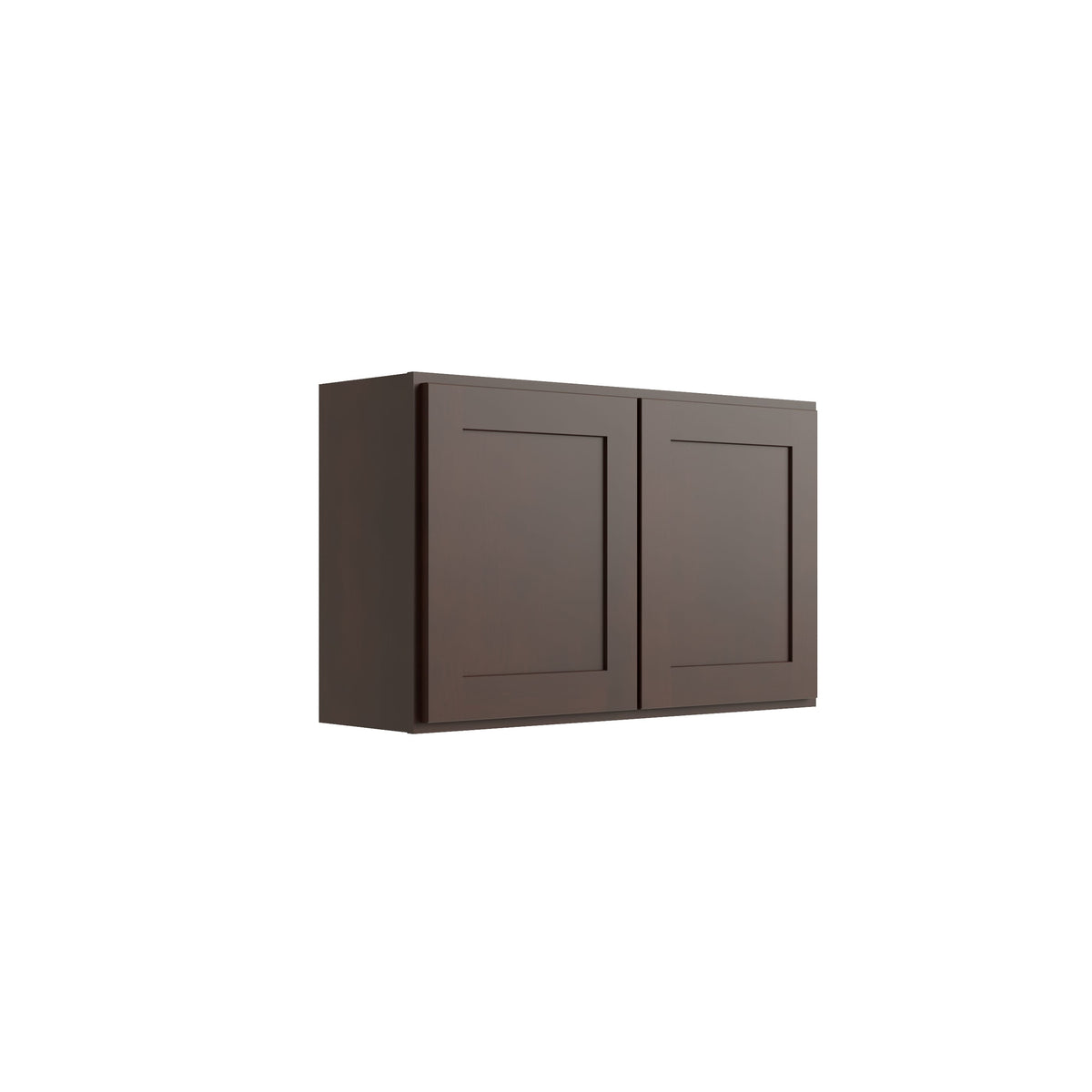 RELIABILT Parkstone 42-in W x 24-in H x 12-in D Espresso Wall Fully Assembled Plywood Cabinet (Shaker Door Style)