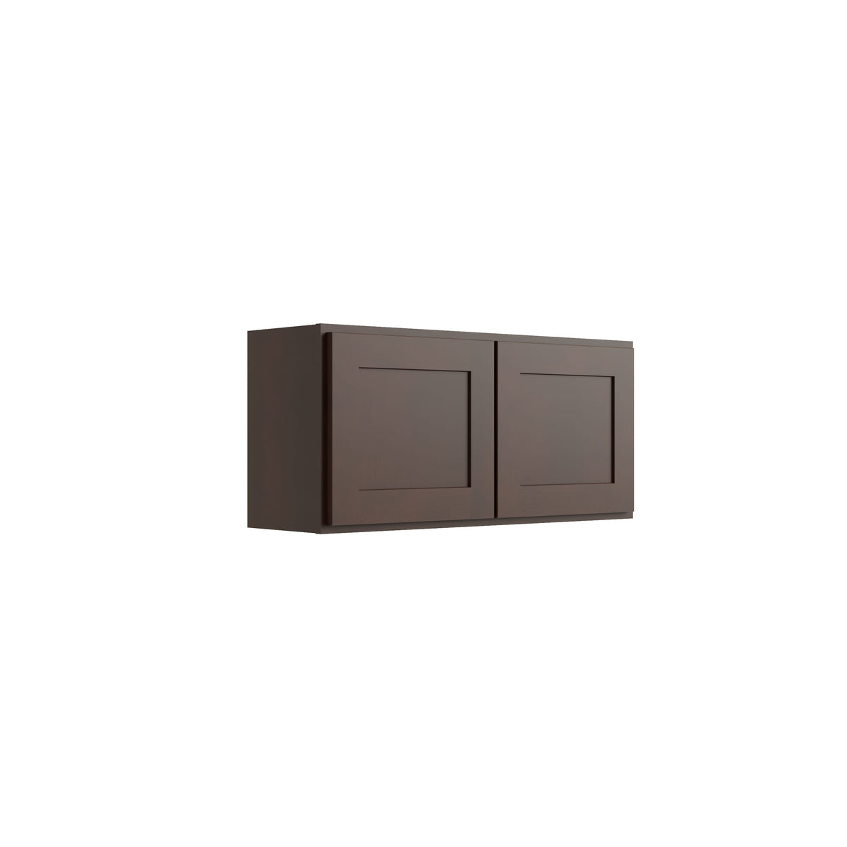 RELIABILT Parkstone 30-in W x 15-in H x 12-in D Espresso Wall Fully Assembled Plywood Cabinet (Shaker Door Style)