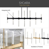 Kichler Sycara 8-Light Polished Nickel Modern/Contemporary Led Crystal Chandelier