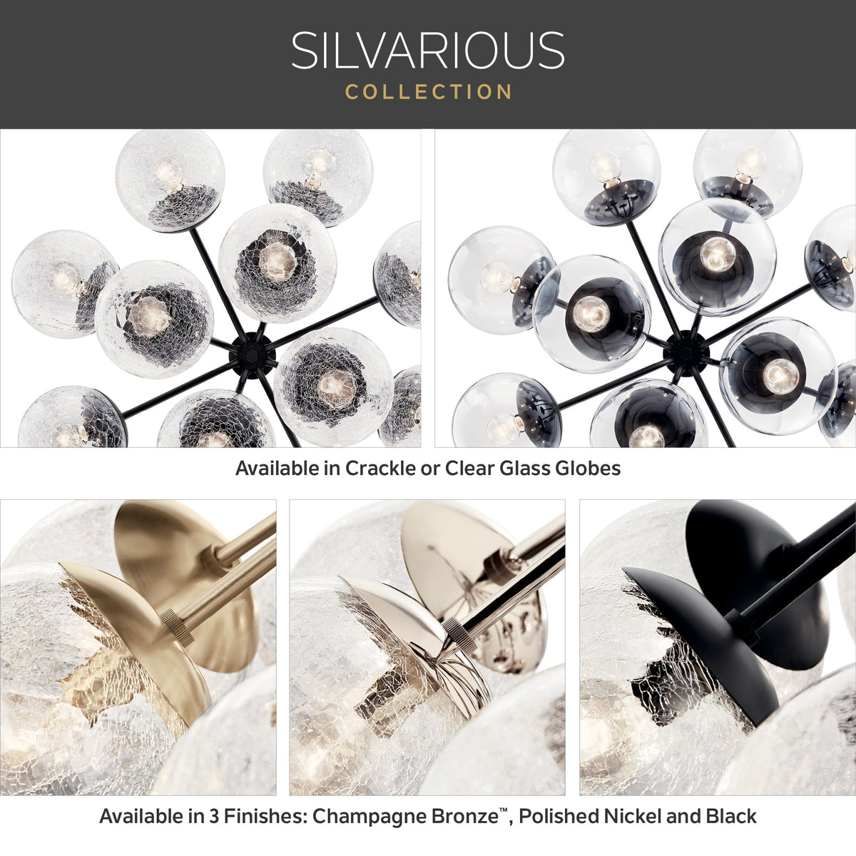Kichler Silvarious 12-Light Polished Nickel Modern/Contemporary Chandelier