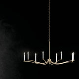 Kichler Malene 6-Light Gold Traditional Bare Bulb Chandelier