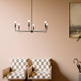 Kichler Alvaro 6-Light Black Modern/Contemporary Bare Bulb Chandelier