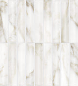 Satori Calacatta Lunar 11-in x 13-in Glazed Porcelain Marble Look Mosaic Wall Tile (0.84-sq. ft/ Piece)