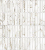 Satori Calacatta Lunar 11-in x 13-in Glazed Porcelain Marble Look Mosaic Wall Tile (0.84-sq. ft/ Piece)