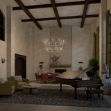 Kichler Carrick 18-Light Gold Traditional Bare Bulb Chandelier