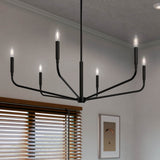 Kichler Madden 6-Light Black Modern/Contemporary Bare Bulb Chandelier