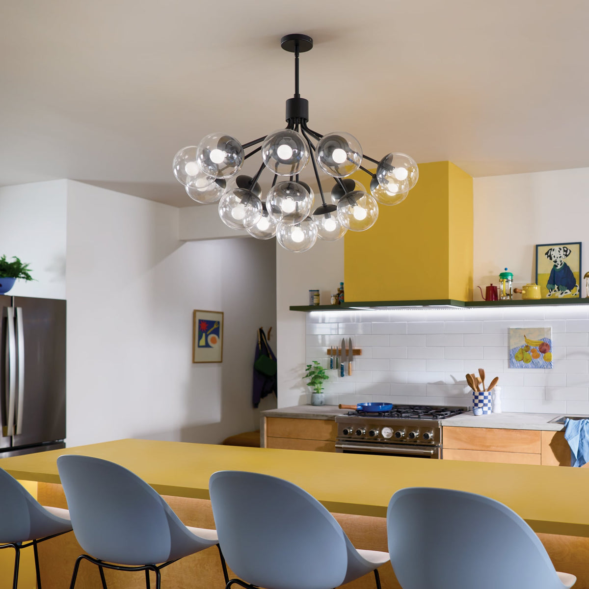 Kichler Silvarious 16-Light Black Modern/Contemporary Chandelier