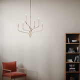 Kichler Livadia 6-Light Polished Nickel Modern/Contemporary Bare Bulb Chandelier