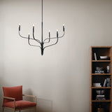 Kichler Livadia 6-Light Black Modern/Contemporary Bare Bulb Chandelier