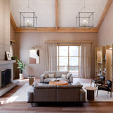 Kichler Eisley 8-Light Polished Nickel Modern/Contemporary Lantern Led, Large Hanging Pendant Light