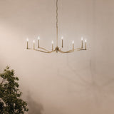 Kichler Malene 6-Light Gold Traditional Bare Bulb Chandelier