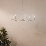 Kichler Malene 6-Light Polished Nickel Traditional Bare Bulb Chandelier