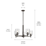 Kichler Shailene 5-Light Bronze Traditional Chandelier