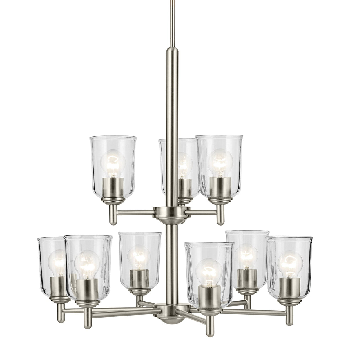 Kichler Shailene 9-Light Brushed Nickel Traditional Chandelier