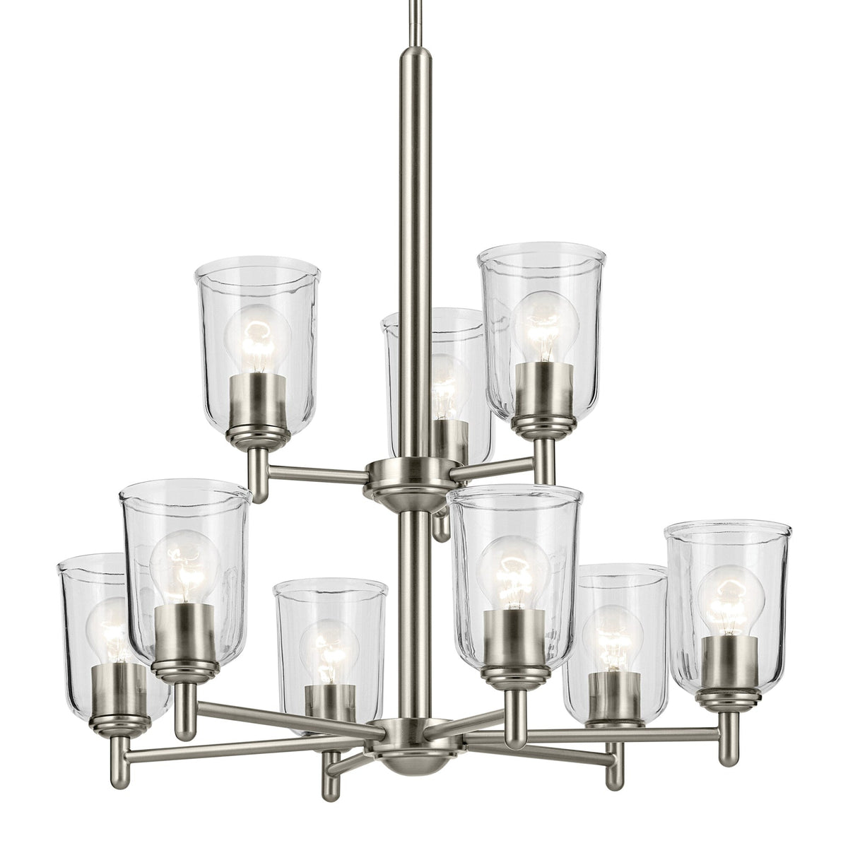 Kichler Shailene 9-Light Brushed Nickel Traditional Chandelier