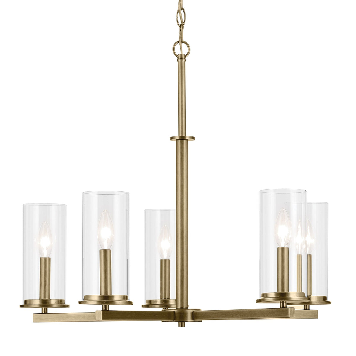 Kichler Crosby 5-Light Gold Modern/Contemporary Chandelier