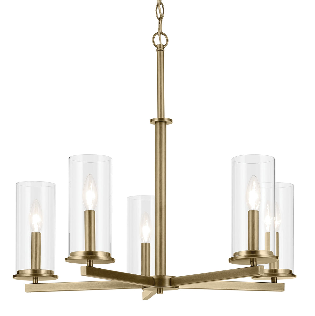 Kichler Crosby 5-Light Gold Modern/Contemporary Chandelier
