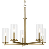 Kichler Crosby 5-Light Gold Modern/Contemporary Chandelier