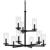 Kichler Crosby 9-Light Black Traditional Chandelier