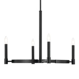 Kichler Tolani 4-Light Black Vintage Bare Bulb Chandelier