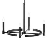Kichler Tolani 4-Light Black Vintage Bare Bulb Chandelier