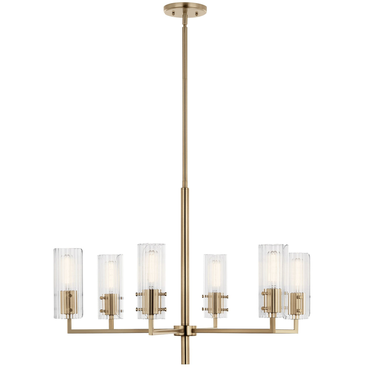 Kichler Velestino 6-Light Gold Modern/Contemporary Chandelier