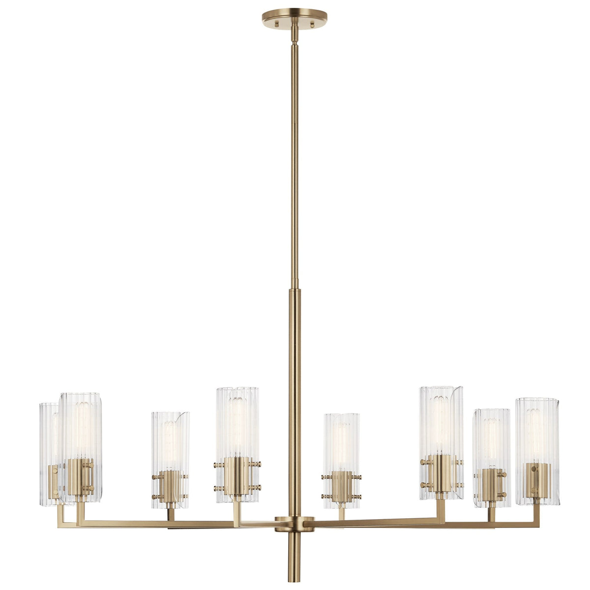 Kichler Velestino 8-Light Gold Modern/Contemporary Chandelier